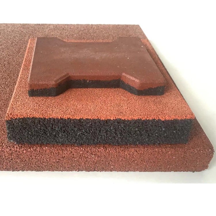 Red EPDM Grain Floor Mats For Walkways Customizable Color Shock Absorption